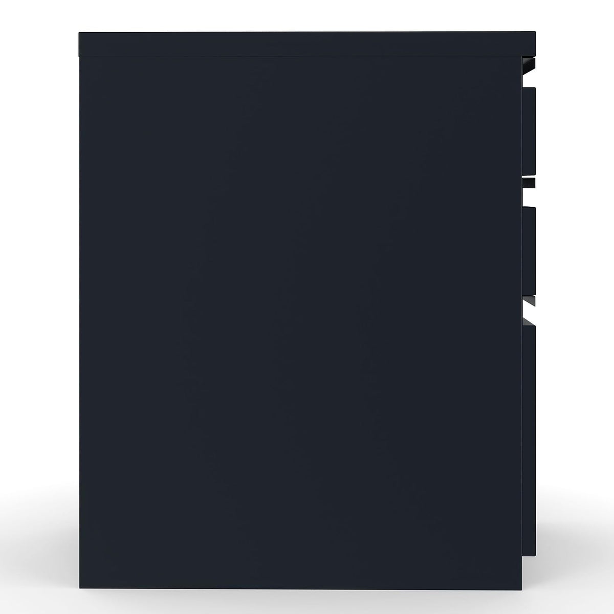 Black 3 Drawer Letter Size Lockable File Cabinet U5497