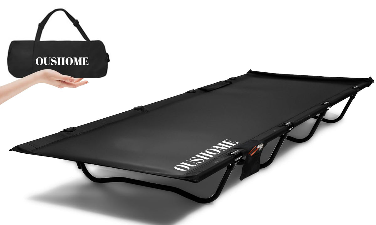 Ultralight Folding Camping Cot 4-Legs 352 lbs Q63725