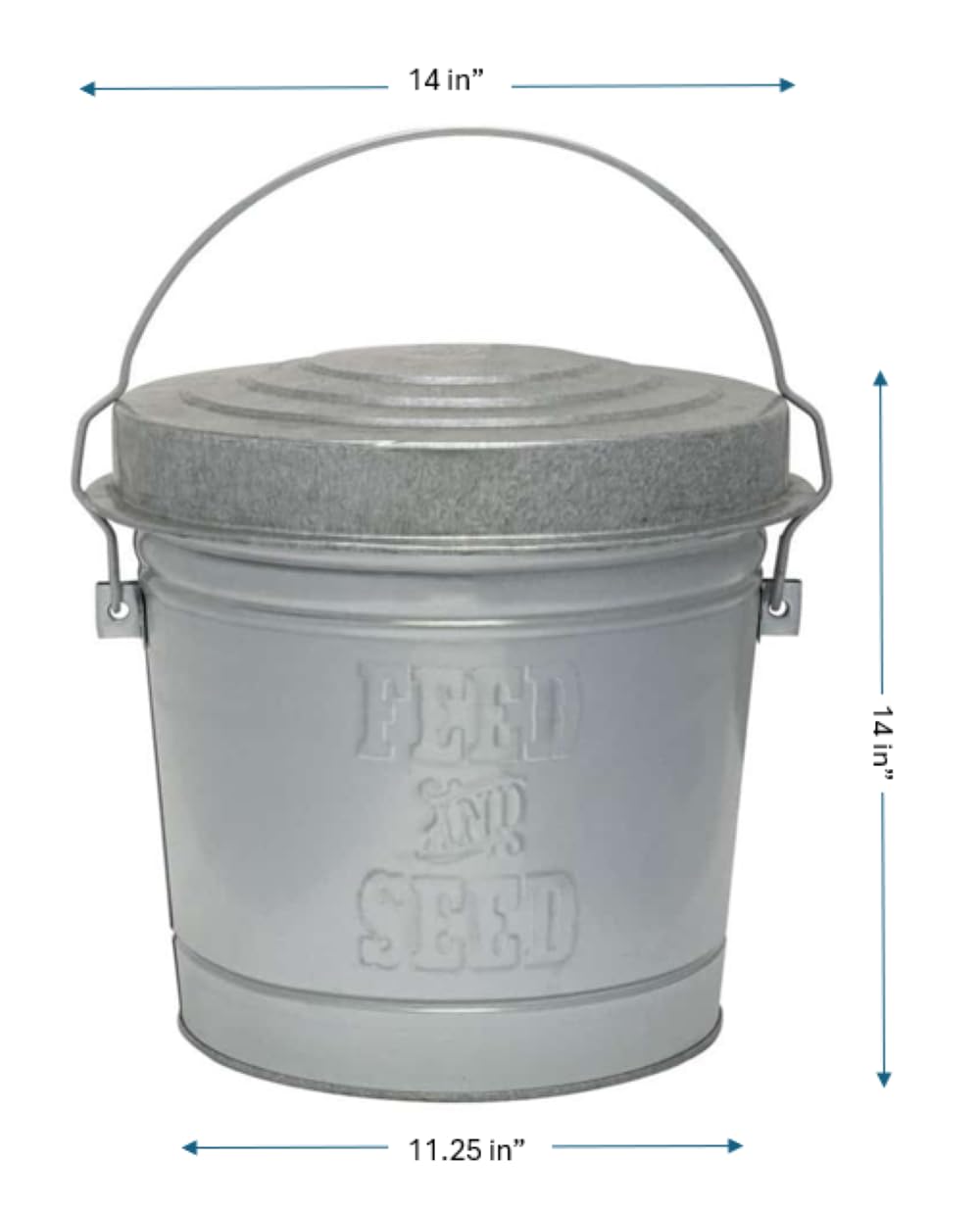 6 Gallon Locking Lid Feed & Seed Can 2 Pack L188242