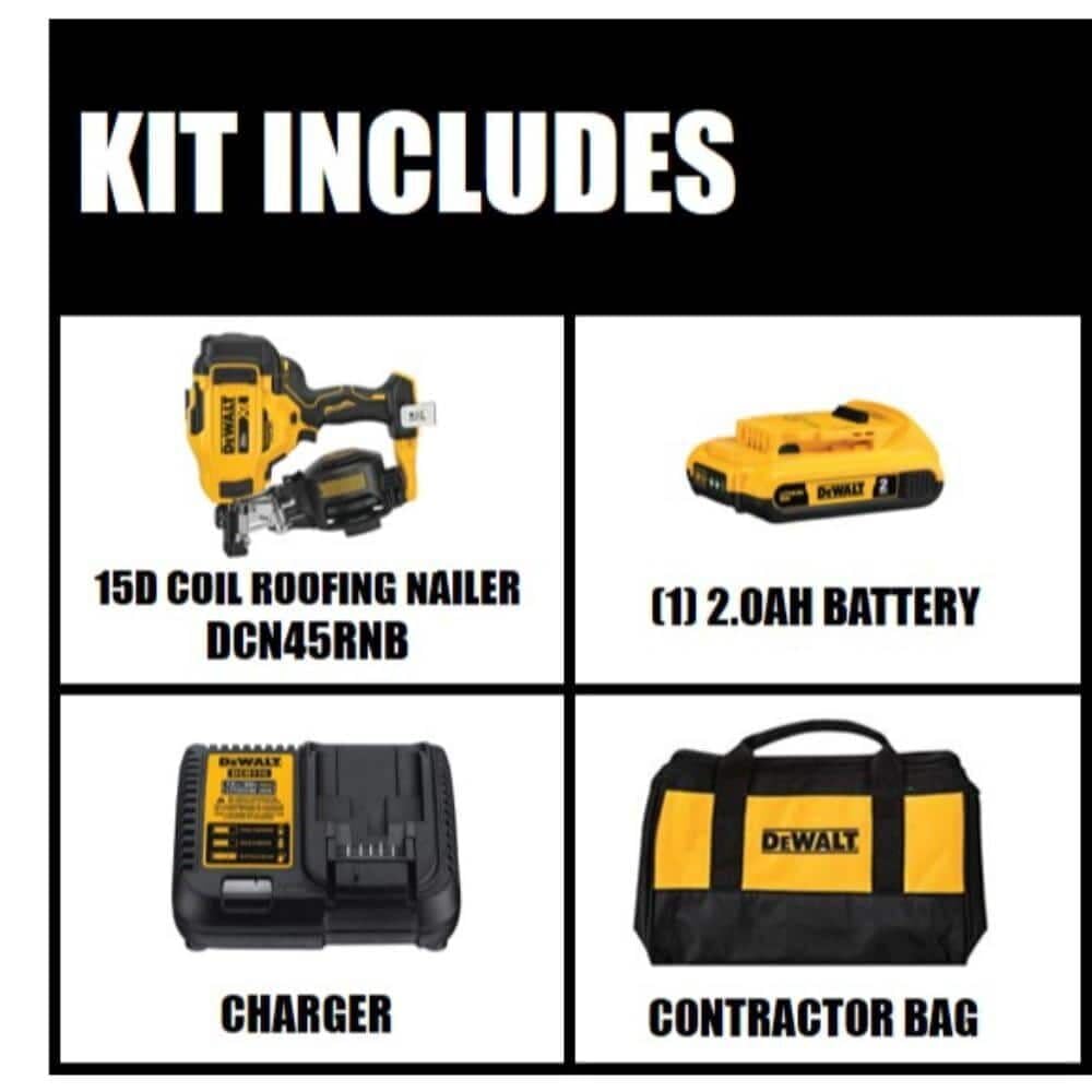 20V MAX Lithium-Ion Cordless Roofing Nailer Kit with Battery Charger and Bag A84850