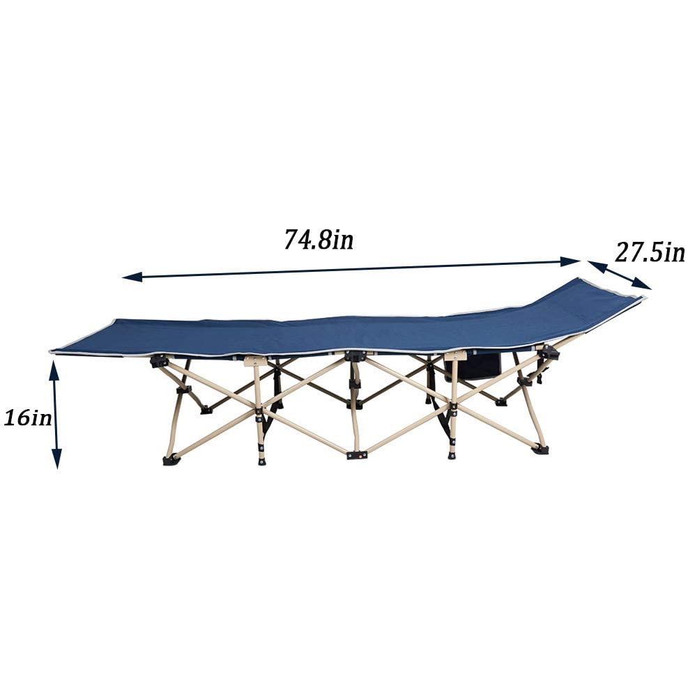 Folding Camping Cot with Carry Bag Pocket Pillow M9323