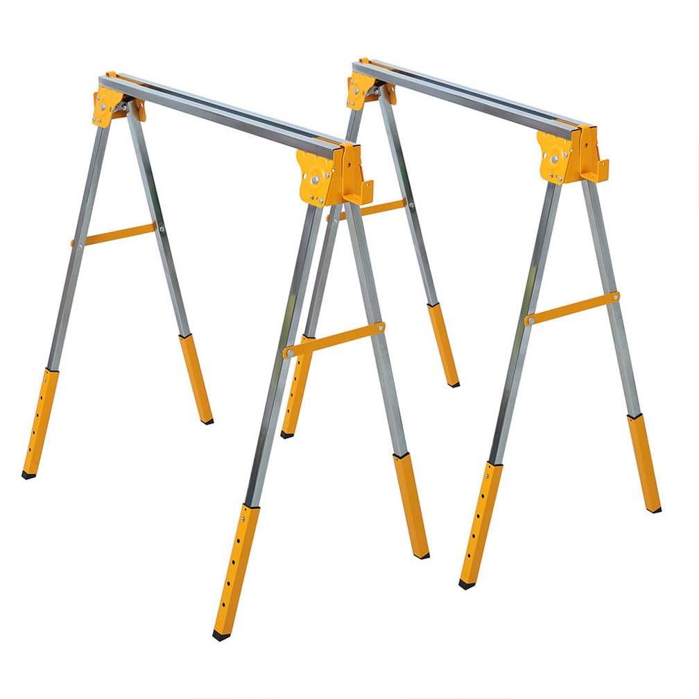 2 Pack Adjustable Steel Saw Horses M803