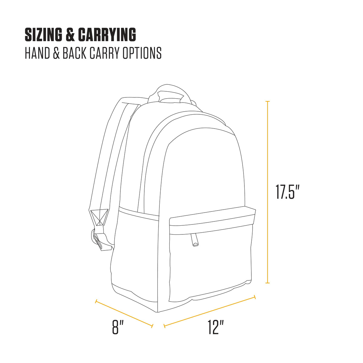 Black 21L Backpack G94650