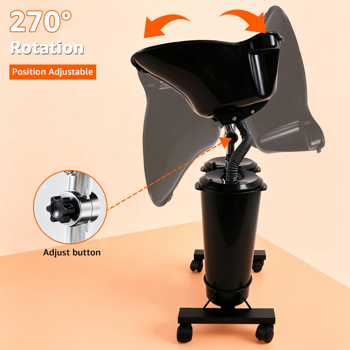 Portable Shampoo Bowl with Electric Pump O5651