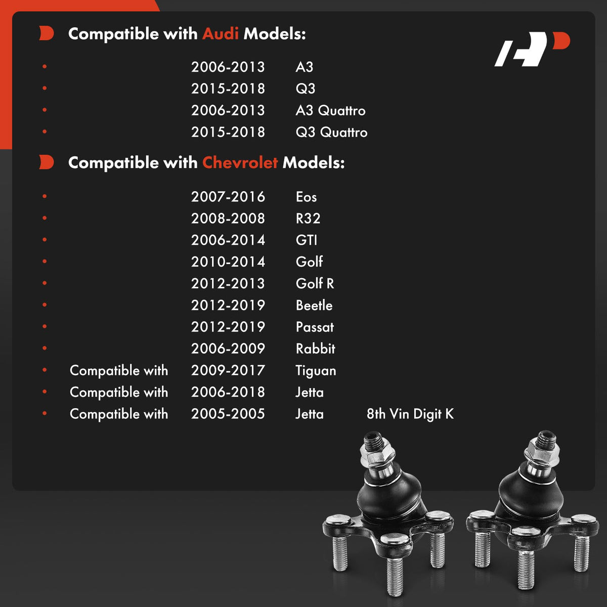 Front Lower Ball Joint 2-Pack I907