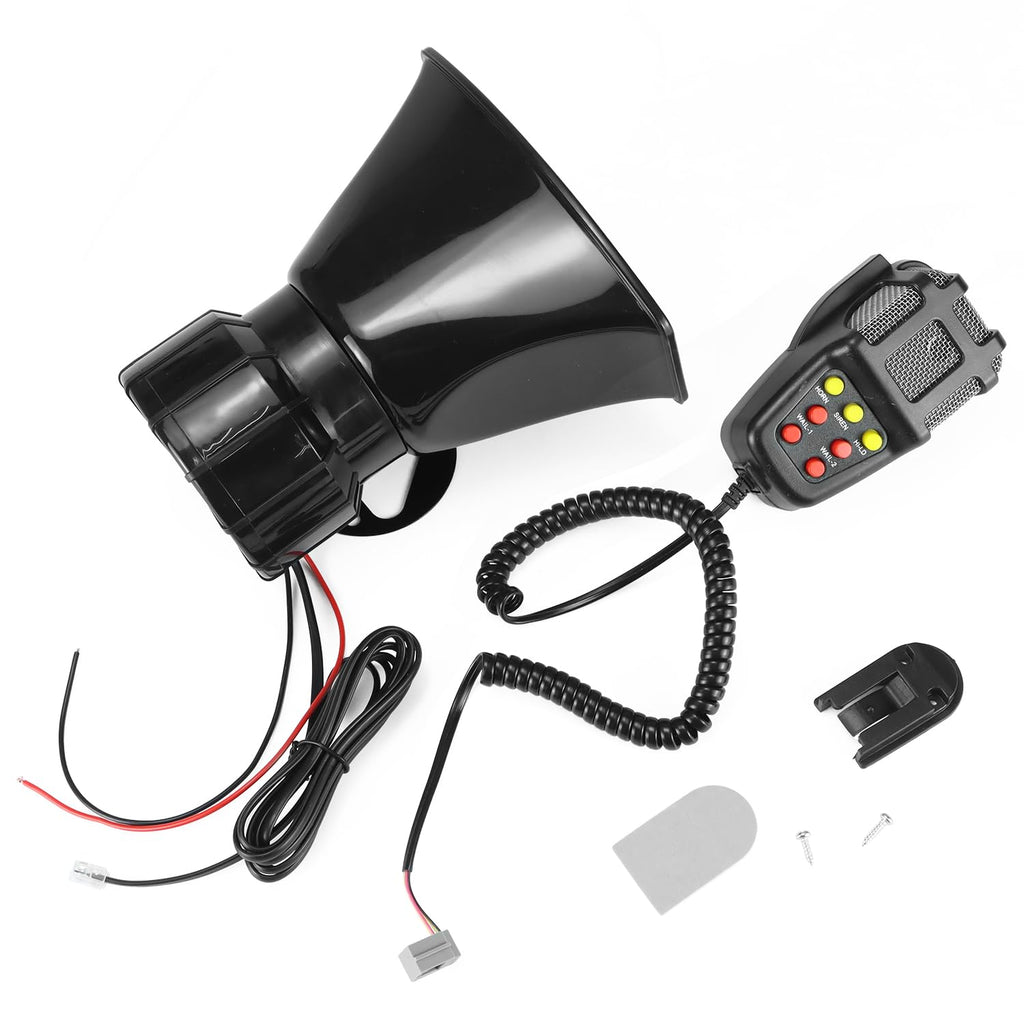 12V 100W 7-Sound Alarm Horn Siren Speaker D997