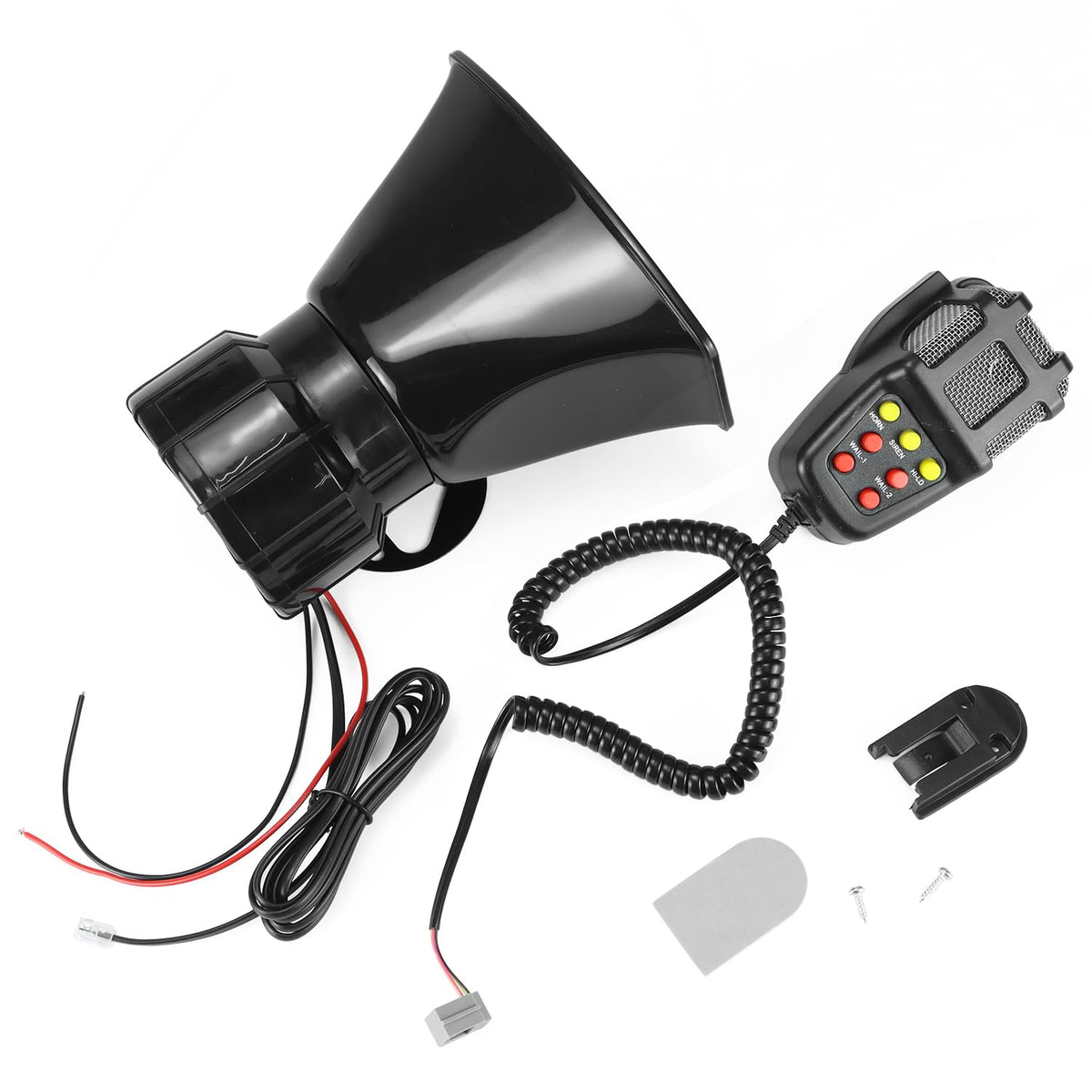 12V 100W 7-Sound Alarm Horn Siren Speaker D997
