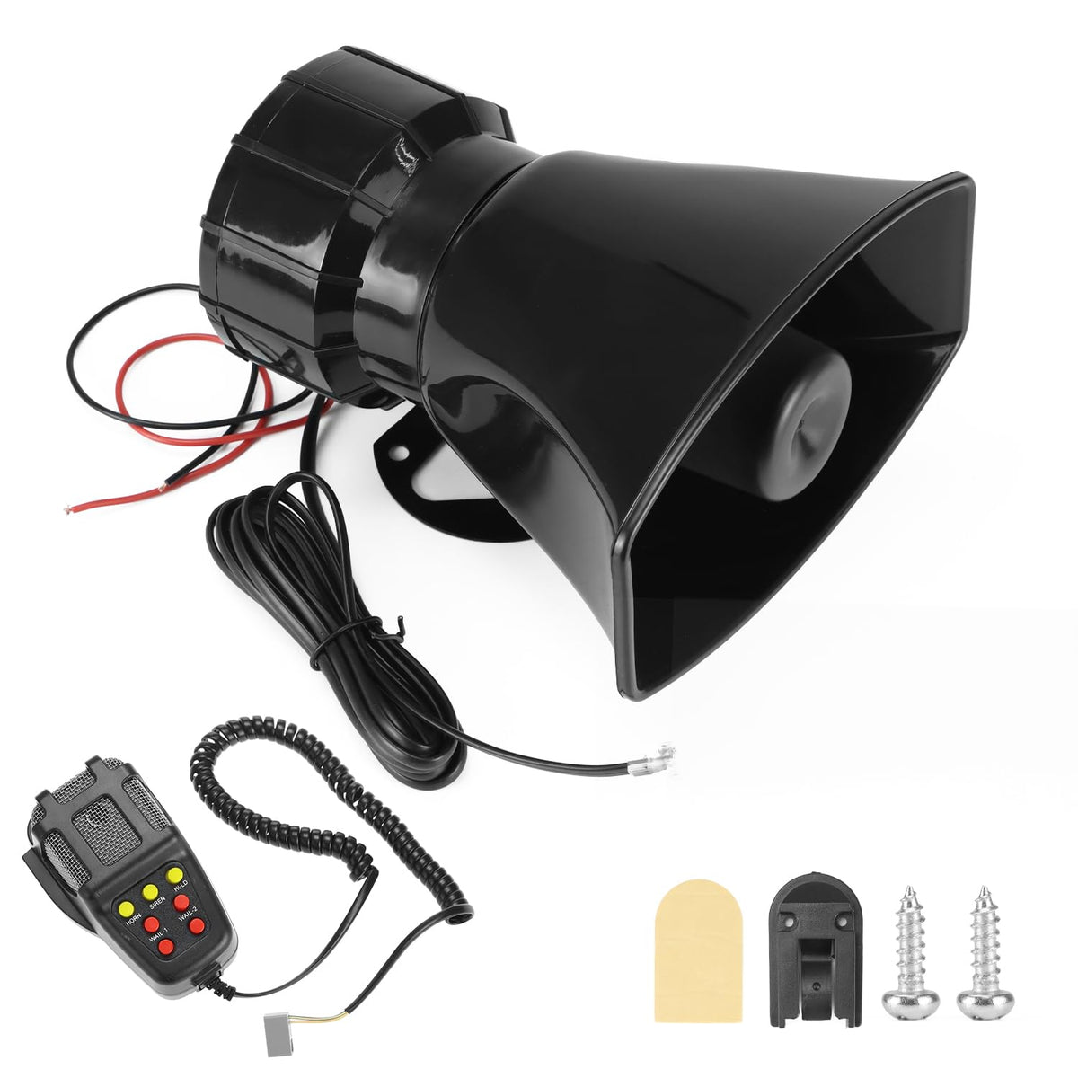 12V 100W 7-Sound Alarm Horn Siren Speaker D997