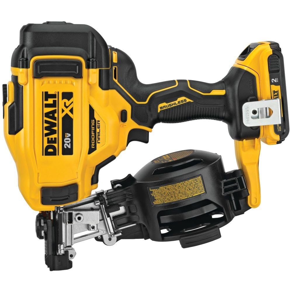 20V MAX Lithium-Ion Cordless Roofing Nailer Kit with Battery Charger and Bag A84850
