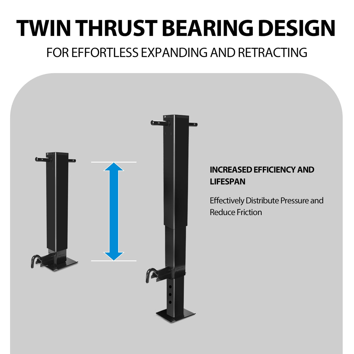 12000lbs Capacity Heavy-Duty Trailer Jack R843