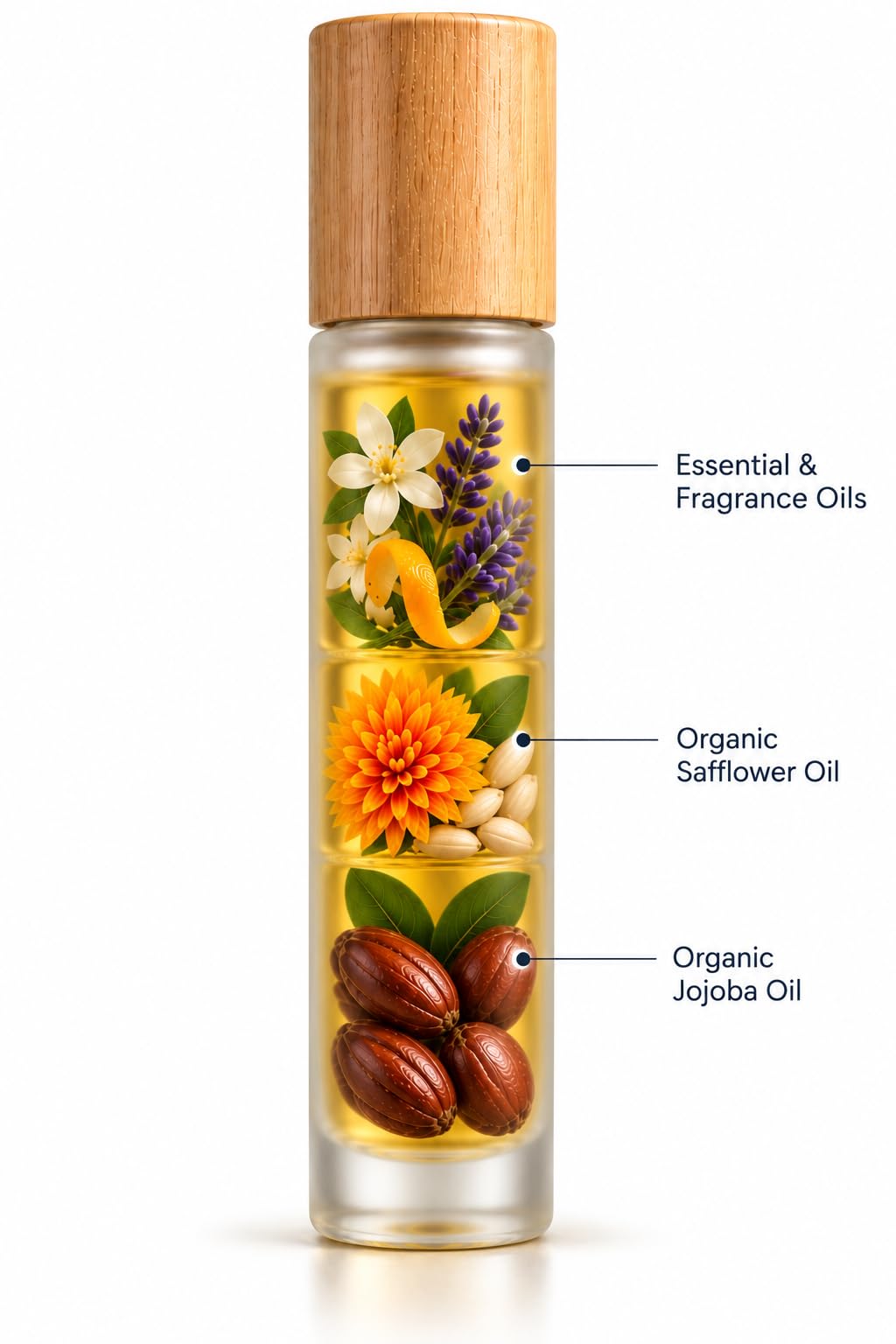 Perfume Roll On with Essential Oils, 10 ml J46520