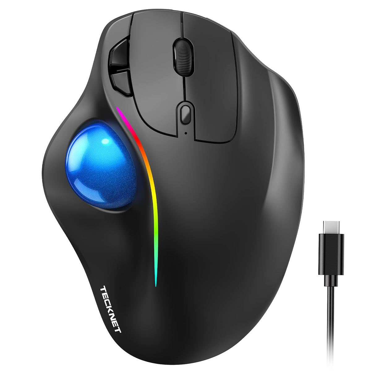 Wireless Bluetooth Ergonomic Trackball Mouse T936599