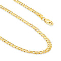 14k Gold Cuban Link Chain Necklace Q529