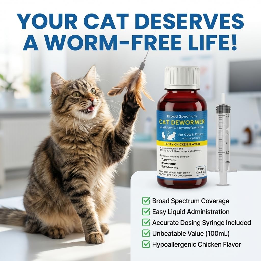 Cat and Kitten Dewormer Oral Suspension 100ml B4061