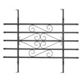 24 x 36 Inch Heavy Duty Iron Window Security Bars, Black 2 Pack X3623