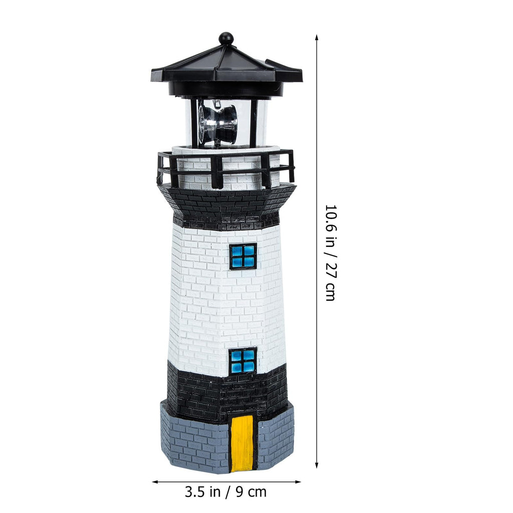 Solar Rotating Lighthouse Garden Light P8840