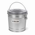 6 Gallon Galvanized Storage Can with Locking Lid R572