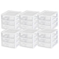 White Plastic 3 Drawer Desktop Storage Unit R85920