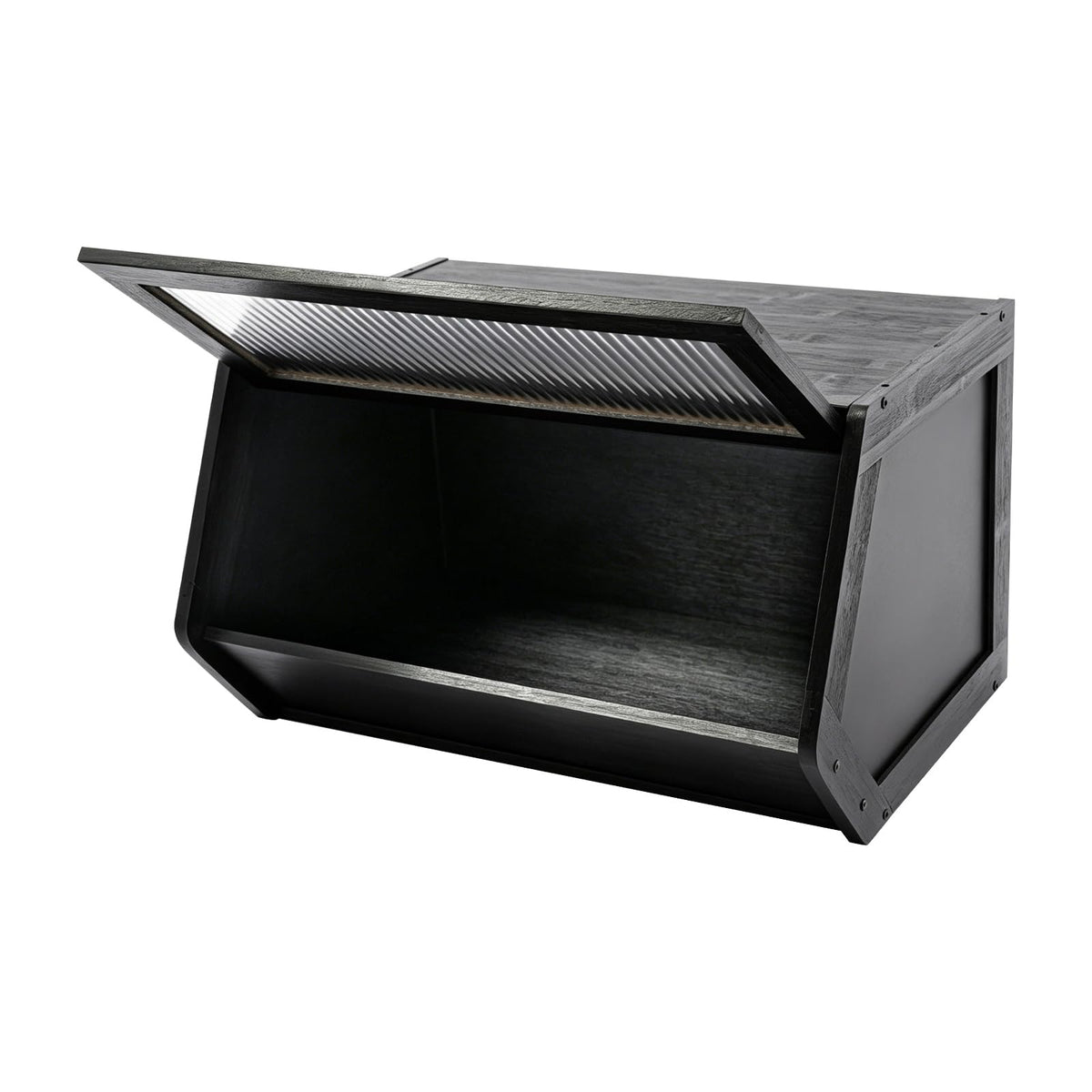 Bamboo Stackable Storage Cabinet with Lid E255975