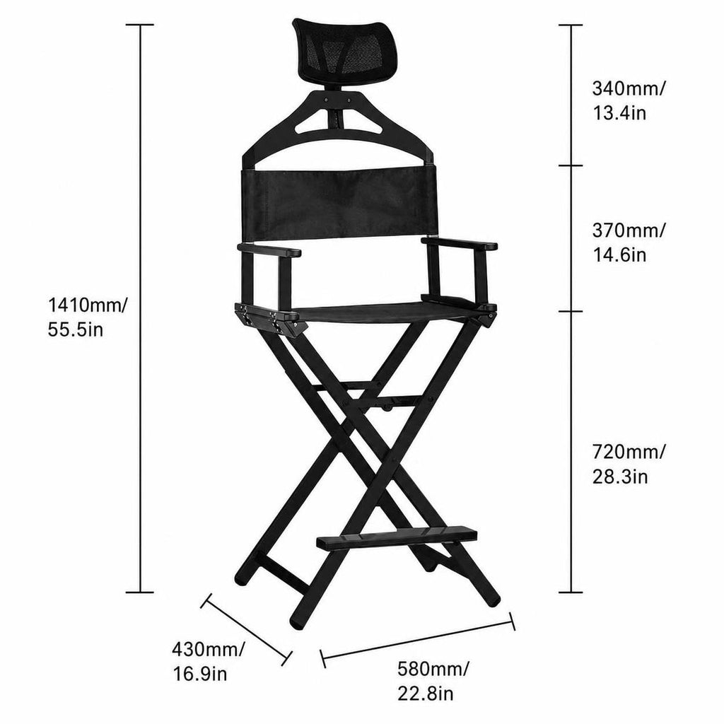 Folding Makeup Artist Chair with Headrest R848557