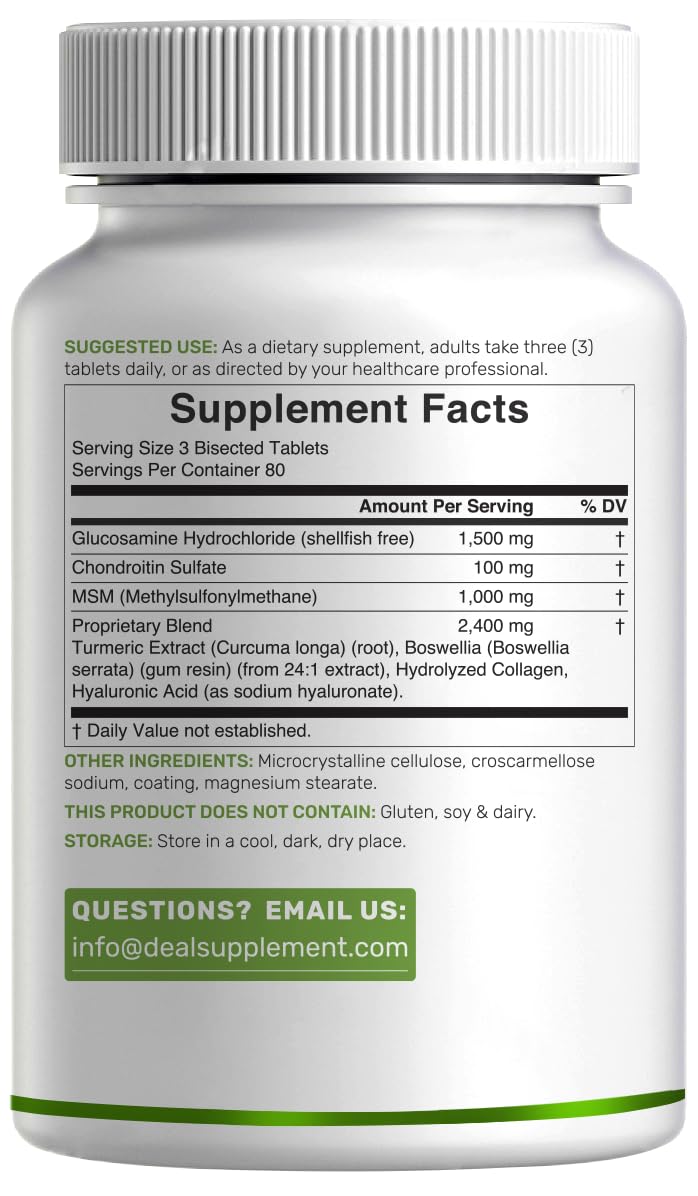 Glucosamine Chondroitin & MSM Complex 240 Tablets S592379
