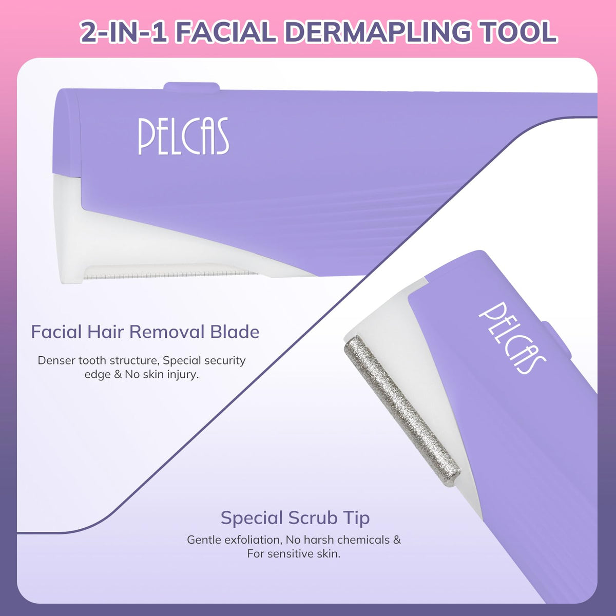 Electric Dermaplaning Tool with LED Light 3 Speeds R791