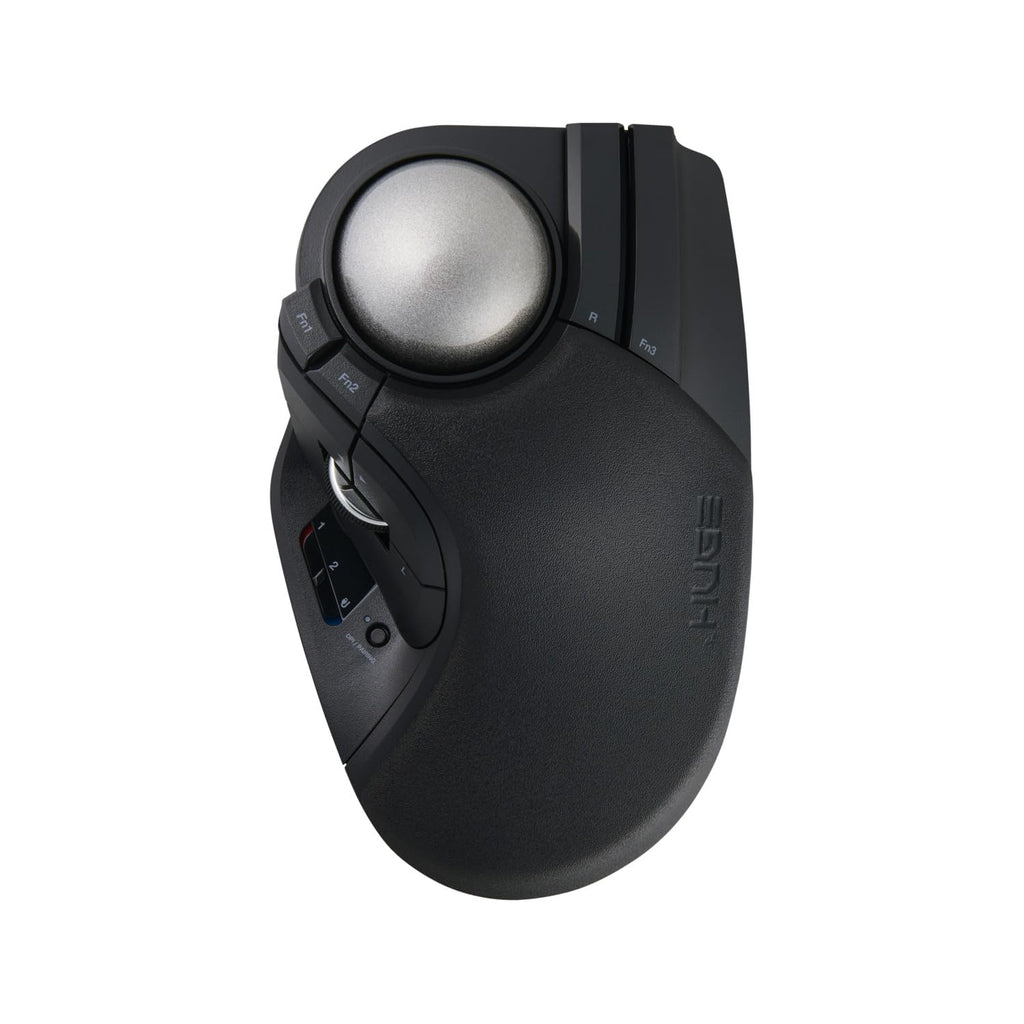 Wireless Trackball Mouse, Ergonomic 52mm Large Ball, Multi-Connection Bluetooth, 2.4GHz Wireless, Wired, 10 Programmable Buttons, Rechargeable, Silent Clicks O73784