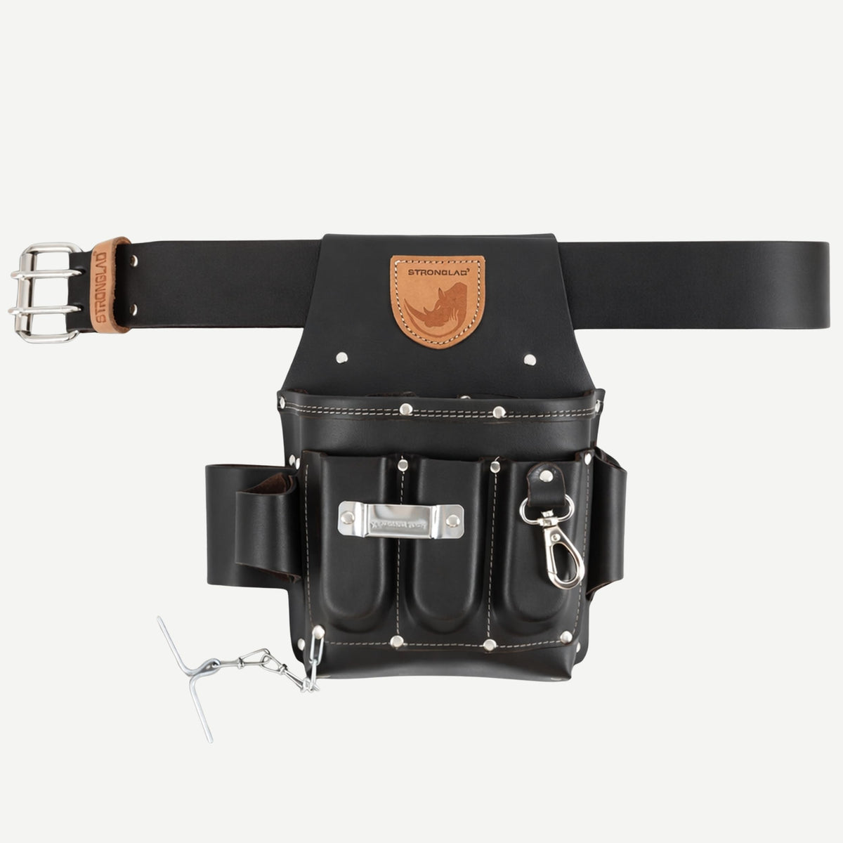 13-Pocket Top-Grain Leather Electricians Tool Belt O4955