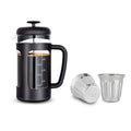 French Press 34 oz Stainless Steel Espresso Cups 5 oz Set of 2 N5665
