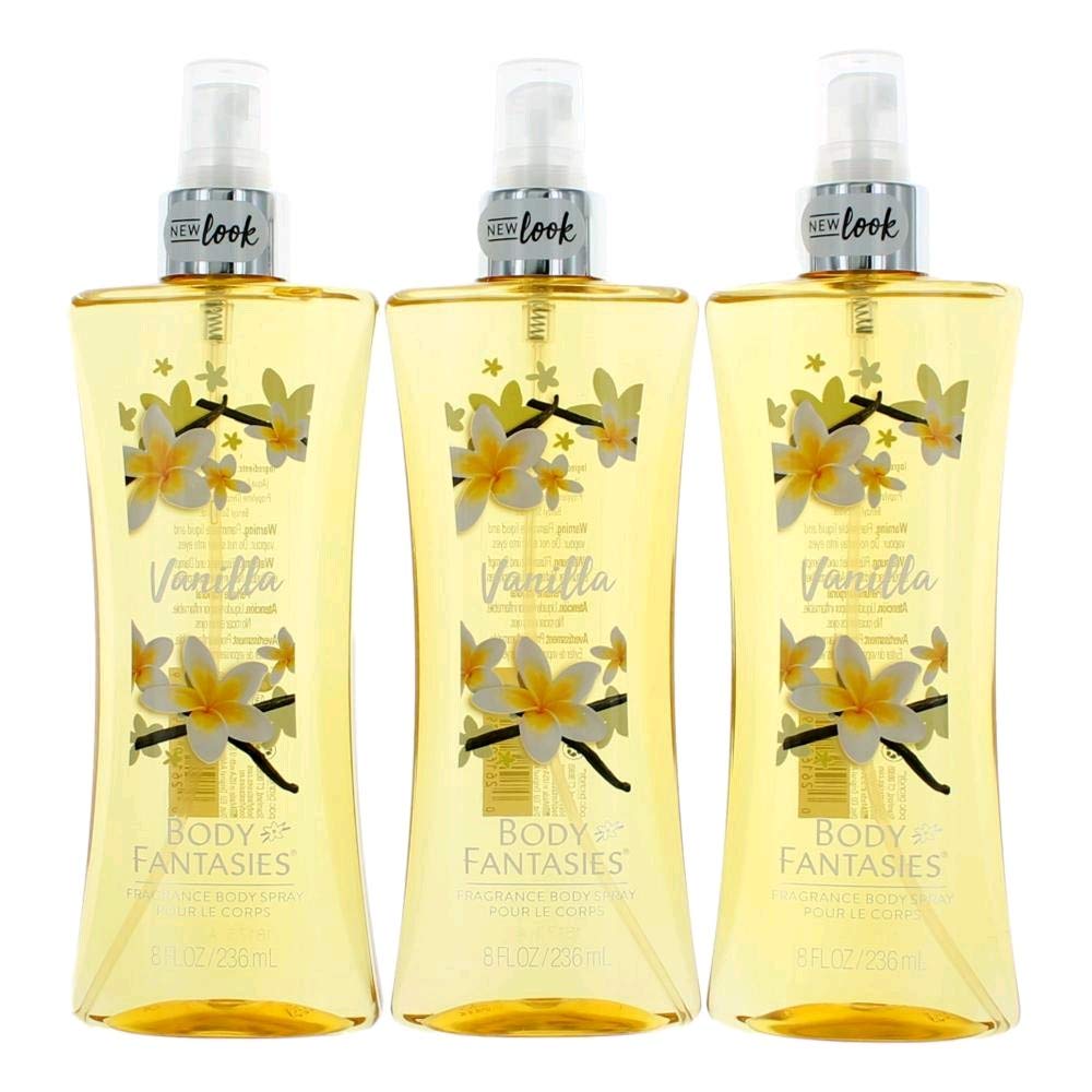 3 Pack 8 oz Fragrance Body Spray X34729