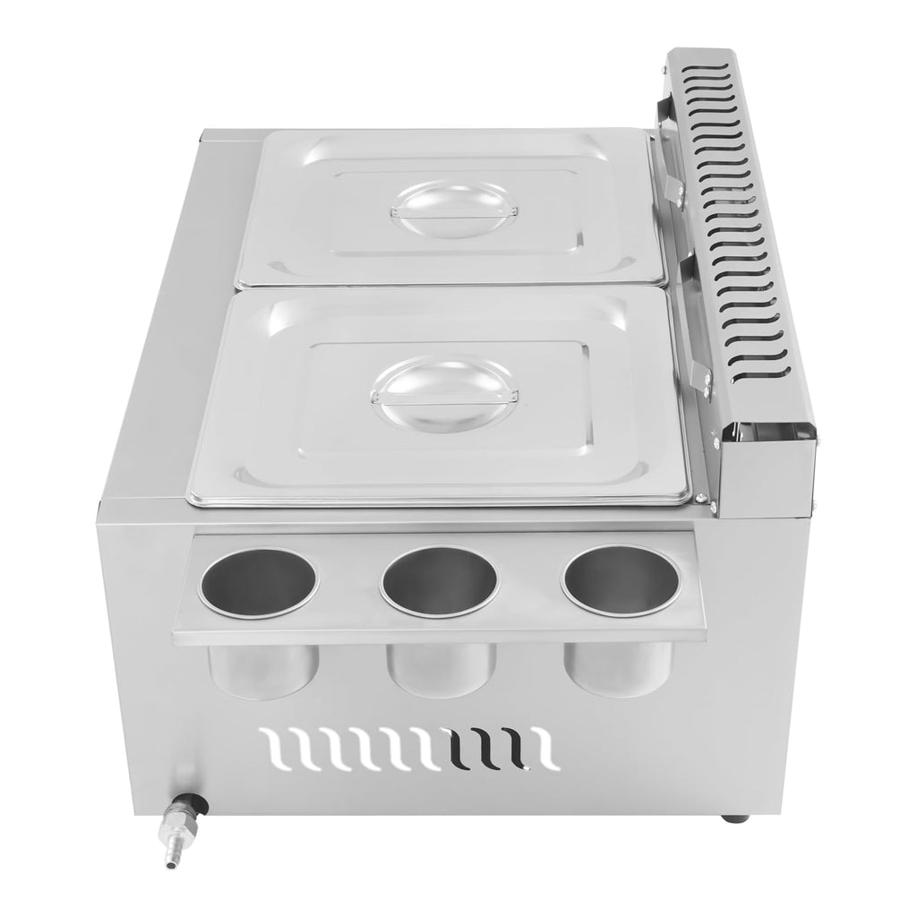 Stainless Steel Countertop Gas Deep Fryer with Basket W2850