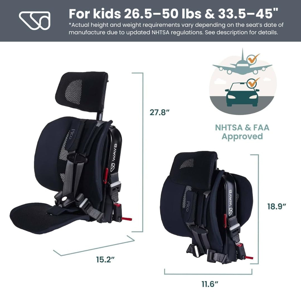Lightweight Portable Foldable Travel Car Seat H567