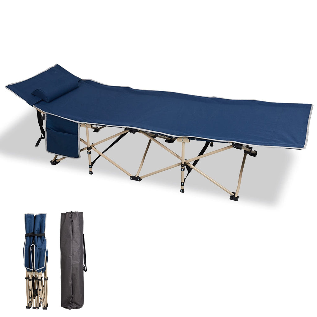 Folding Camping Cot with Carry Bag Pocket Pillow M9323