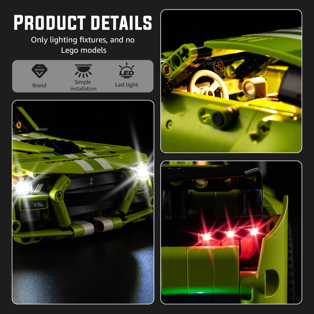Light Kit Compatible with Technic Car, Lighting Accessories for Display C952624