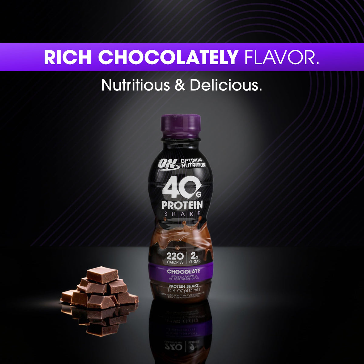 40g Protein Shake, Chocolate, 14 Fl Oz, 12 Ct X757745