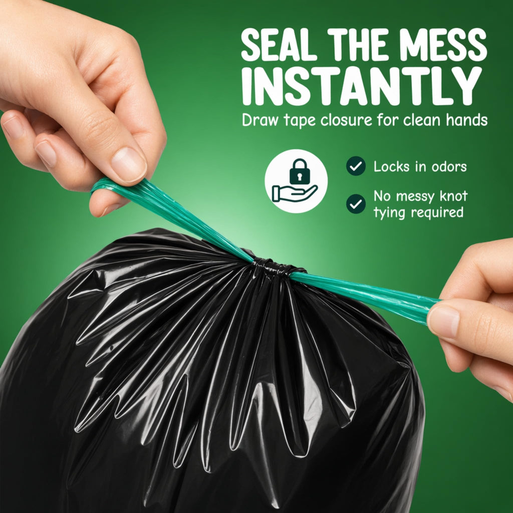 Black Dog Waste Can Liners 50pcs 27.5"x29" S9039