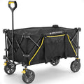 Collapsible Folding Outdoor Utility Wagon, 7 Cu Ft, Black Y8193