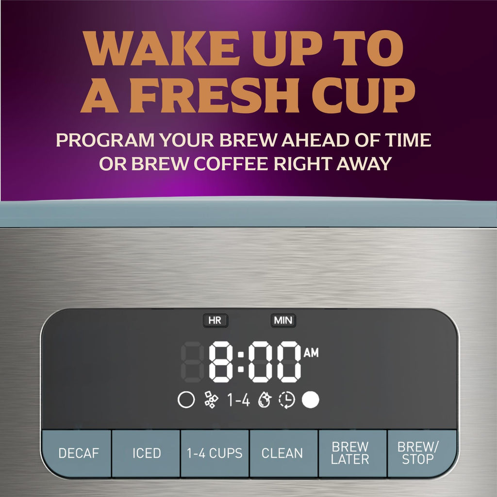 12 Cup Coffee Maker with Decaf and Iced Coffee Settings B625