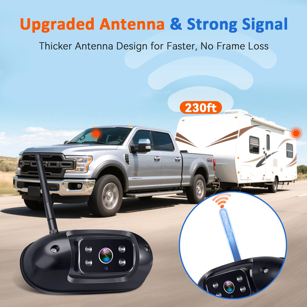 Wireless RV Backup Camera with 7" DVR Monitor C78129