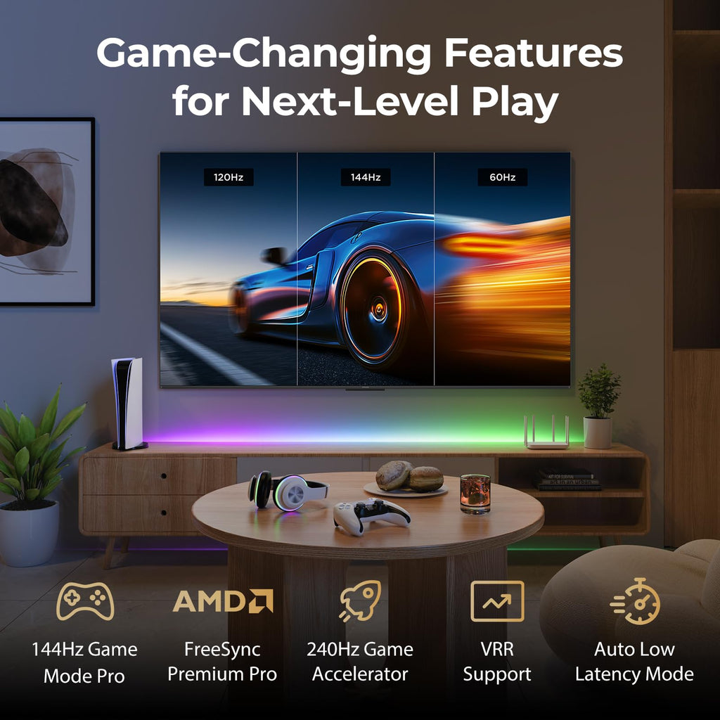 55" 4K MiniLED 144Hz Smart TV U3878