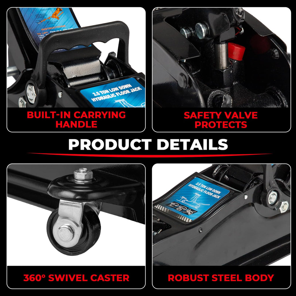 Heavy Duty Steel Hydraulic Floor Jack O3577