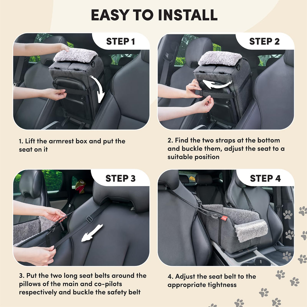 Grey Dog Car Seat Z98881