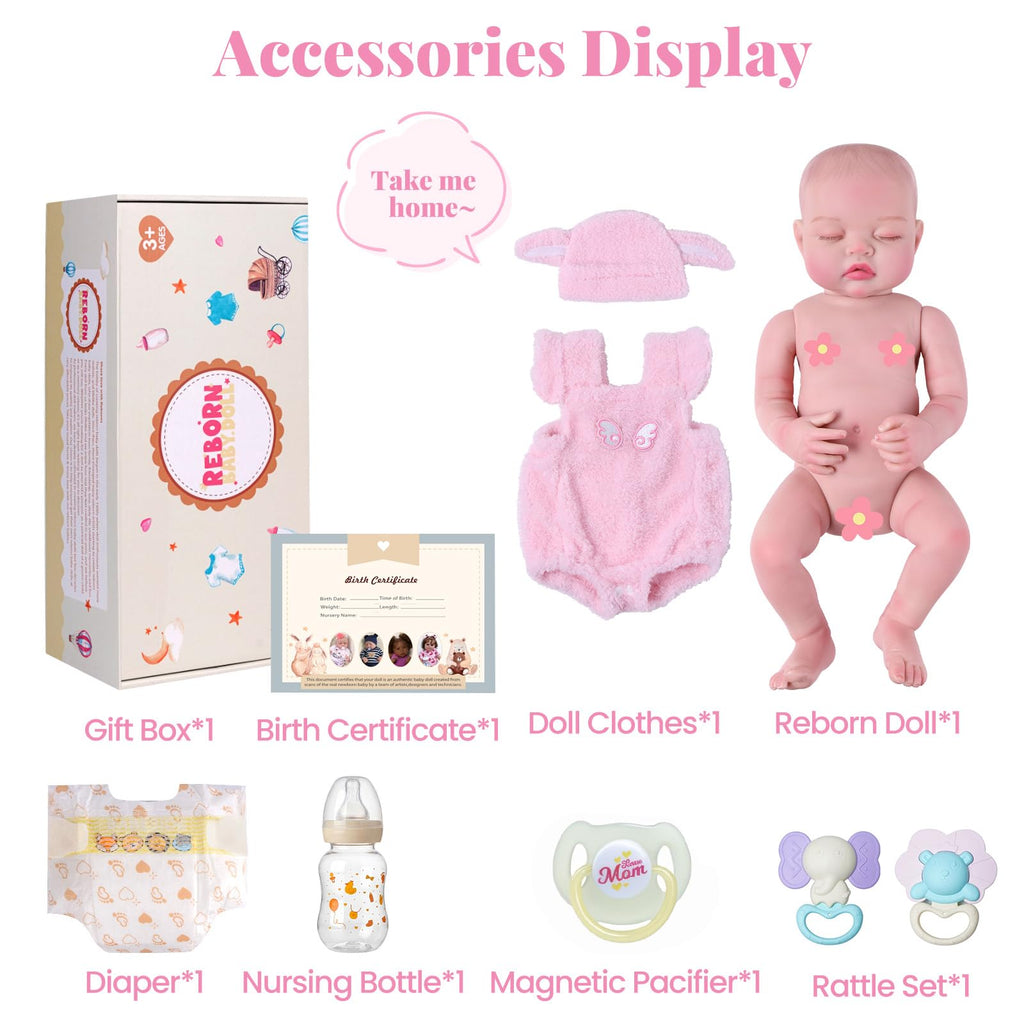 20 Inch Reborn Baby Dolls Girl with Accessories G27776