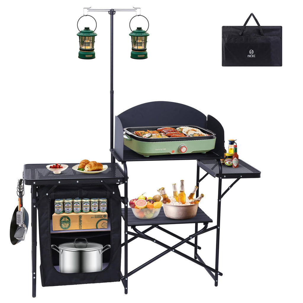 Black Portable Folding Camping Table R60056