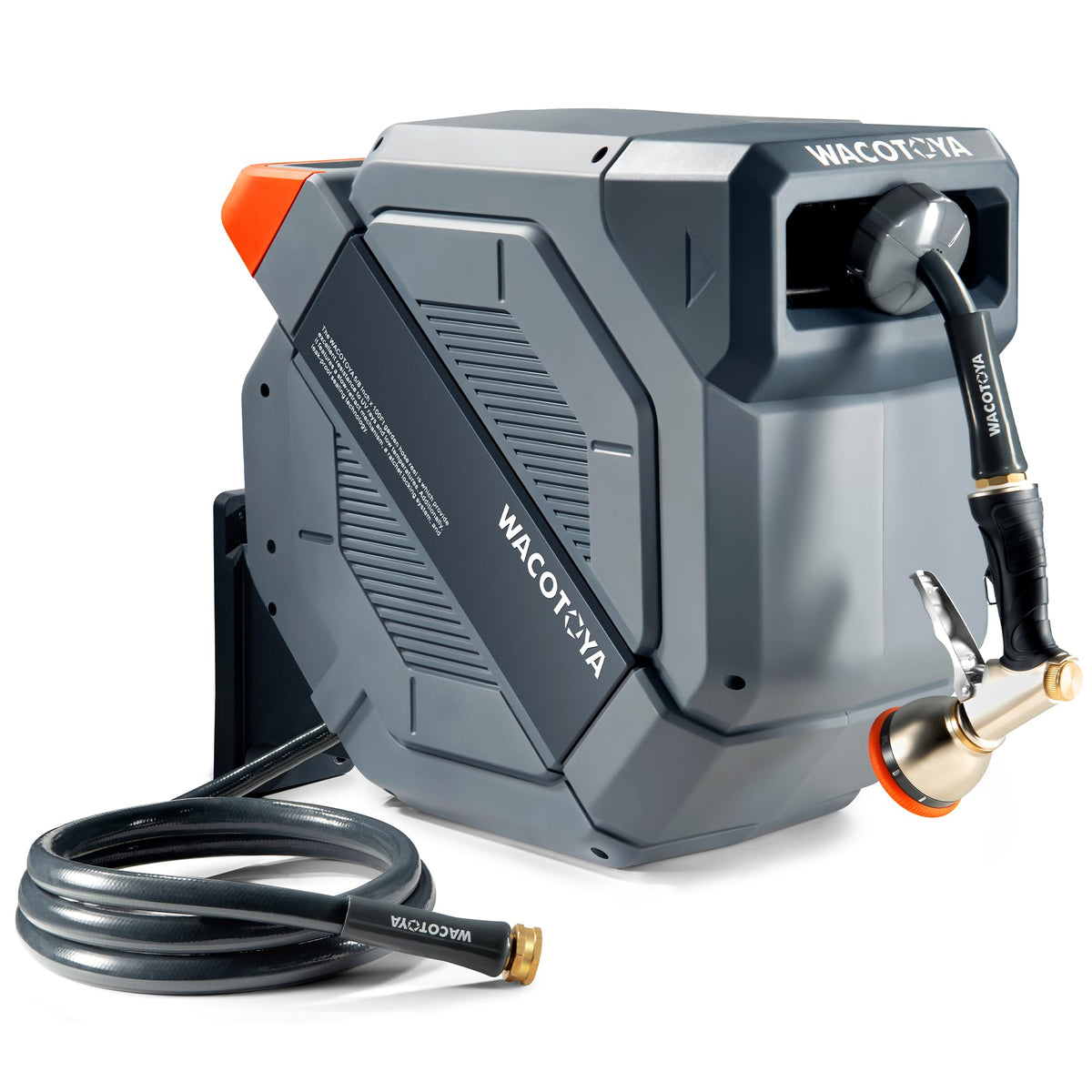 Retractable Garden Hose Reel, 5/8 in x100 ft Heavy Duty Wall Mount K504