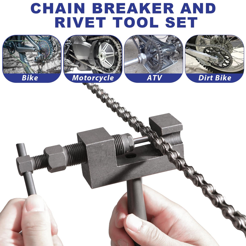 19pc Motorcycle Chain Breaker Rivet Tool Set L218