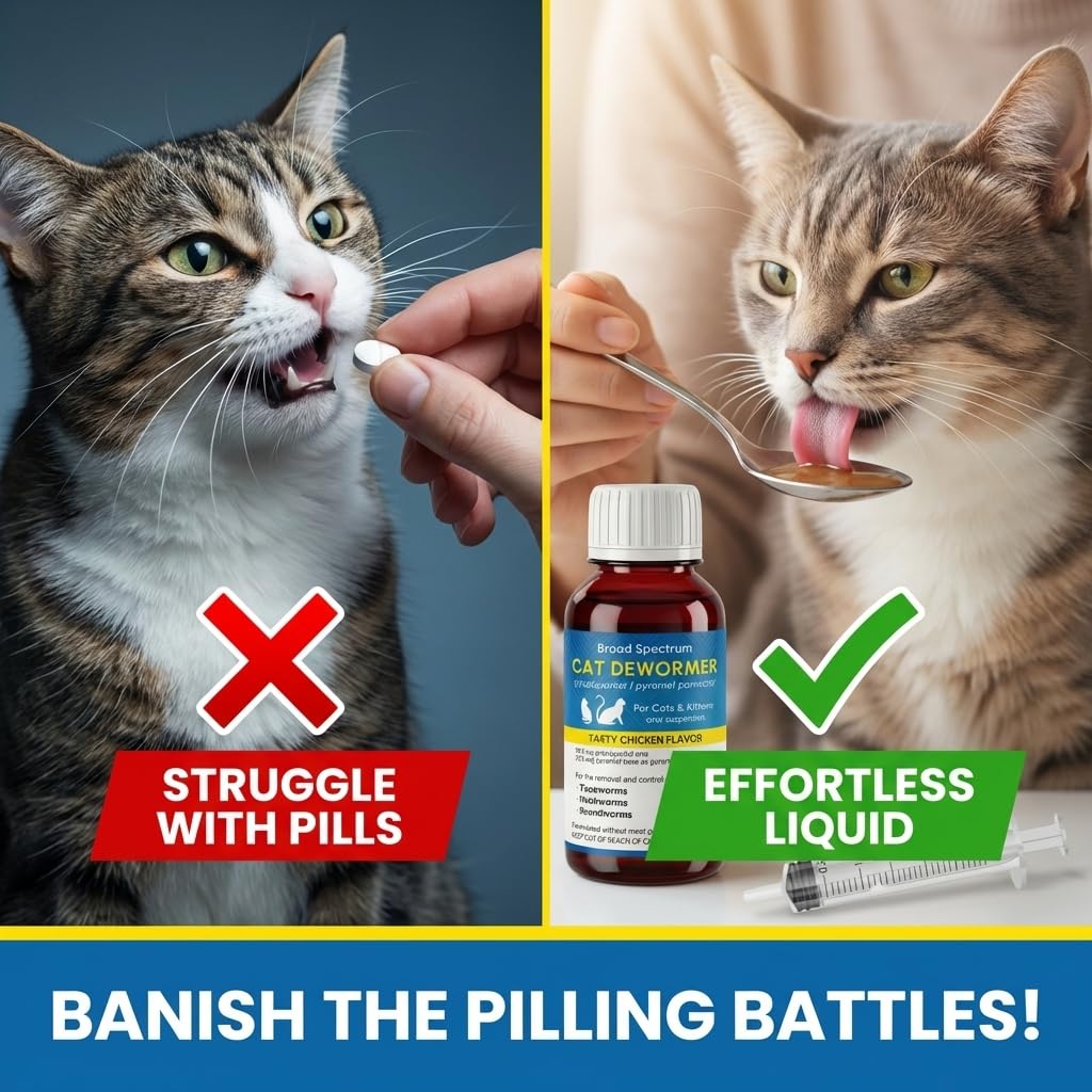 Cat and Kitten Dewormer Oral Suspension 100ml B4061