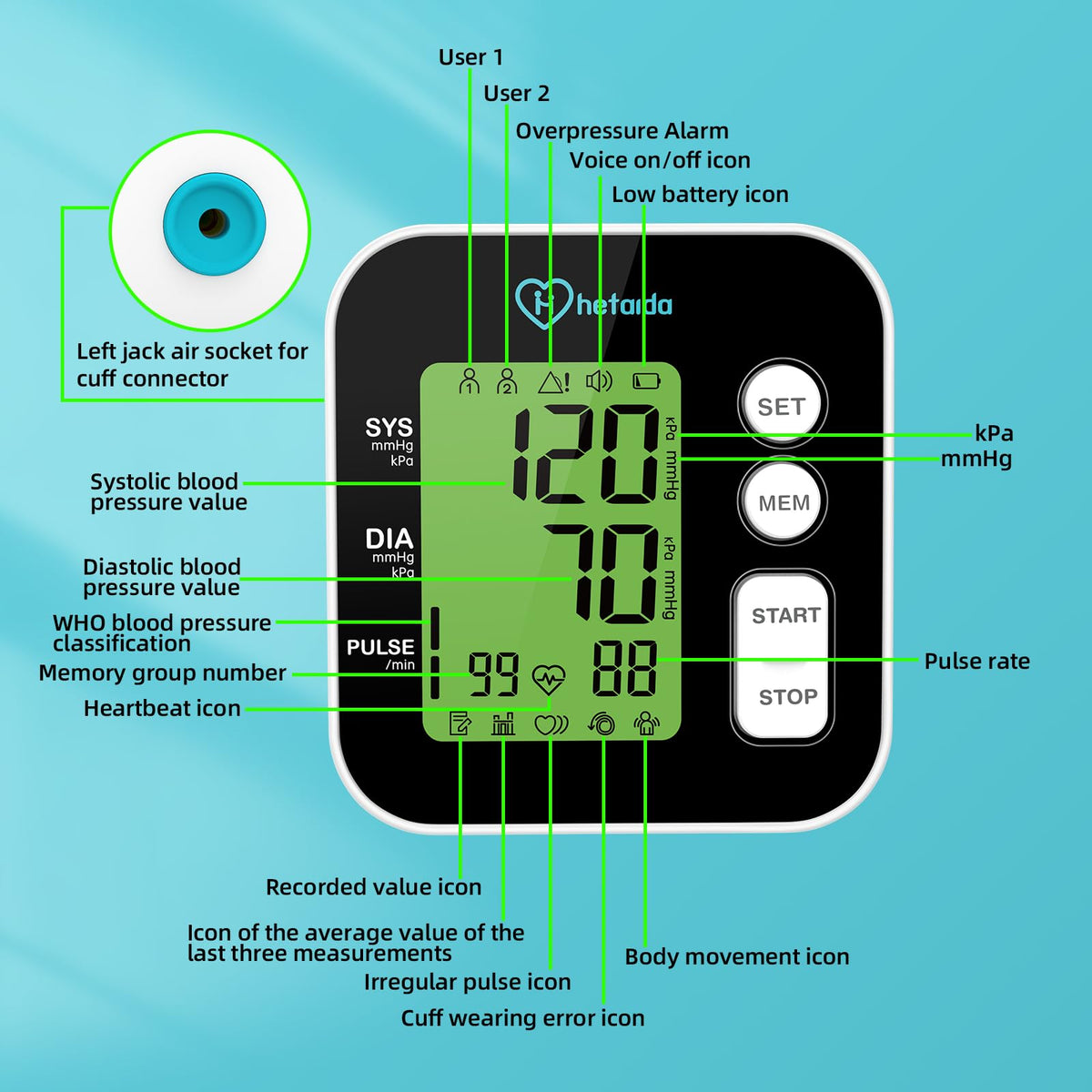 Blood Pressure Monitor Upper Arm N97318