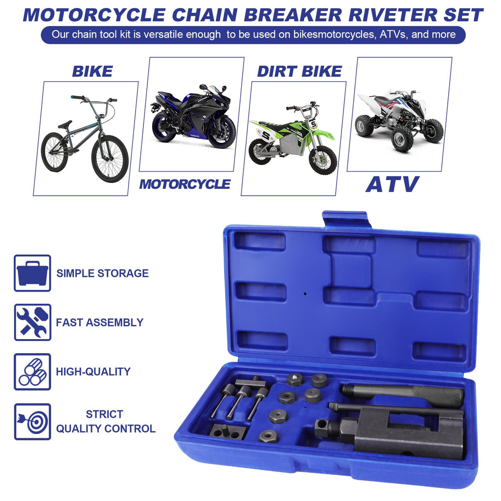 19pc Motorcycle Chain Breaker Rivet Tool Set L218