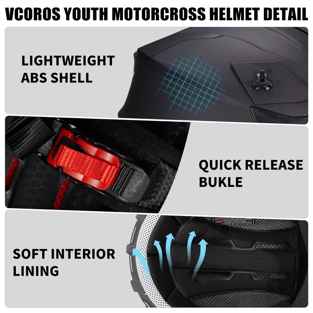 Kids DOT Approved Motocross Helmets B39845